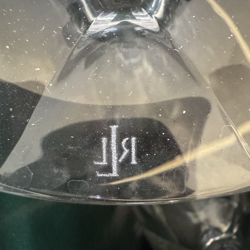 Ralph Lauren Lumiere Crystal Goblets, Etched LRL Set Of 4 RARE** - Picture 14 of 14